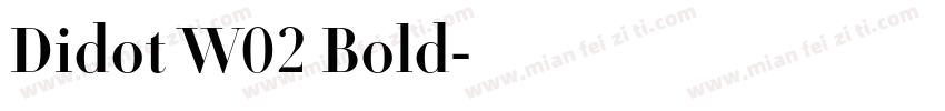 Didot W02 Bold字体转换